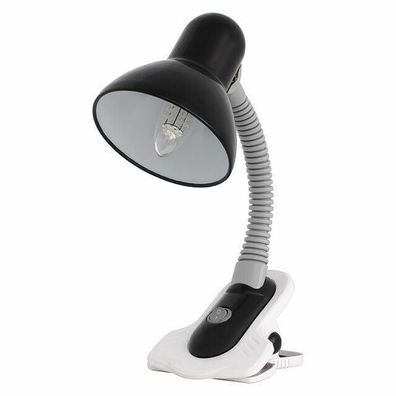 Schreibtischlampe Klemmlampe Klemmleuchte schwarz E27 60W neu flexibel