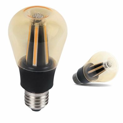 8W LED Lampe Apple Design Tropfen Leuchtmittel Retro Style E27 2700K warmweiss