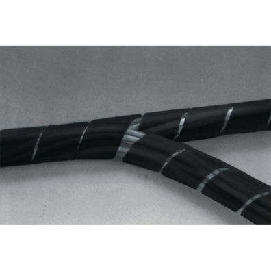 Spiralschlauch 15-100mm, Kabelschlauch, Kabelbinder, Leitungen, schwarz, 10m