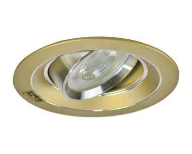 Halogen/ LED Einbaurahmen MR-16, GU10 Gx5,3 - gold Einbauspot, Einbaustrahler