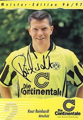 Knut Rheinhardt Borussia Dortmund 1996-97 Autogrammkarte + A53428 D