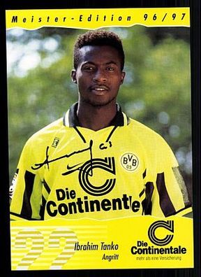Ibrahim Tanko Borussia Dortmund 1996-97 Autogrammkarte + A53452 D