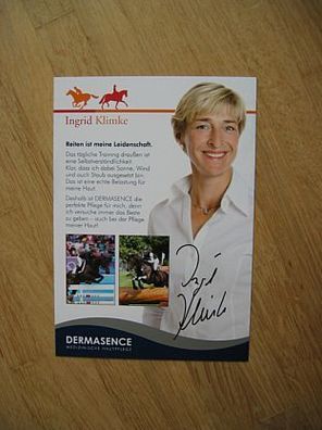 Dressur- und Vielseitigkeitsreiterin Ingrid Klimke - handsigniertes Autogramm!!!