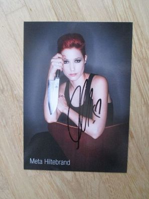 Schweiz Fernsehköchin Meta Hiltebrand - handsigniertes Autogramm!!!!