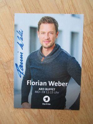 SWR ARD Buffet Fernsehmoderator Florian Weber - handsigniertes Autogramm!!!
