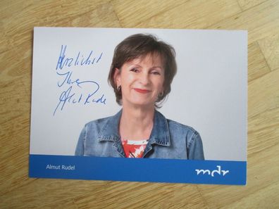 MDR Fernsehmoderatorin Almut Rudel - handsigniertes Autogramm!!!!