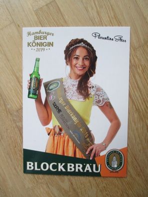 Hamburger Bierkönigin Blockbräu 2019 Florentina Stroe - Autogramm!!!
