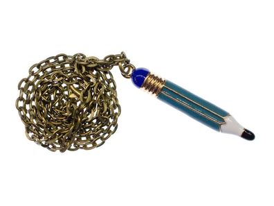 Bleistift Miniblings Kette Halskette Stift Einschulung Malen Zeichnen 45cm