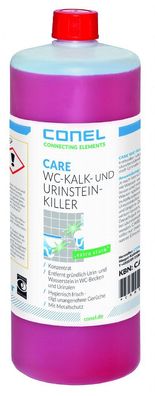 CARE WC-Kalk-/ Urinsteinkiller 1 Liter Flasche Konzentrat salzsäurehaltig CONEL