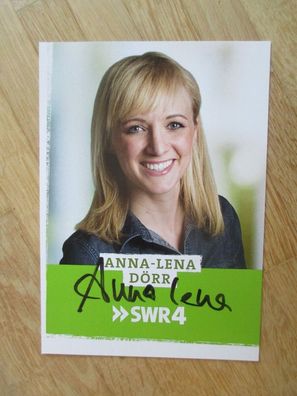 SWR Moderatorin Anna-Lena Dörr - handsigniertes Autogramm!!!