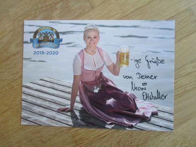 Bayerische Bierkönigin 2019-2020 Vroni Ettstaller - handsigniertes Autogramm!!!