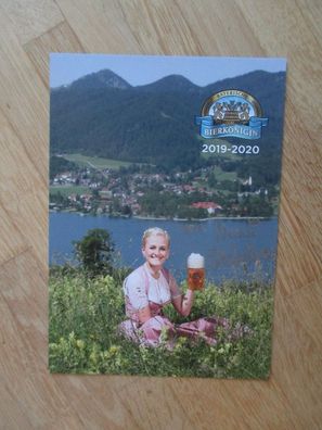 Bayerische Bierkönigin 2019-2020 Vroni Ettstaller - handsigniertes Autogramm!!