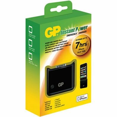 Emerency Charger iPhone® Ersatzakku mit Ladekabel, Powerbank, Li-ion 3,7 V