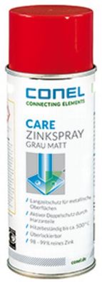 CARE Zinkspray grau 400ml Spraydose einsetzbar bis + 500 Gr.C CONEL