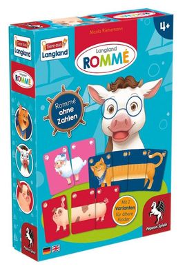 Pegasus Langland Rommé Kinderspiel Mitbringspiel Kartenspiel Tiere Bauernhof