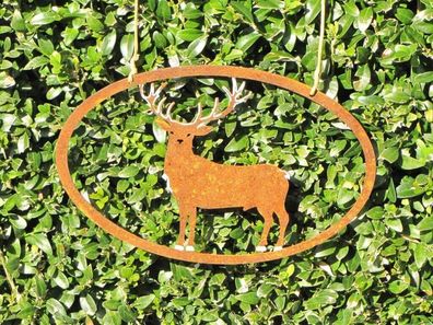 Edelrost Hirsch Jäger Rentier Rost Deko Metall Rost Tiere Garten Weihnachtsdeko