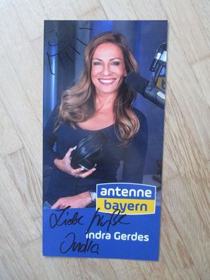 Antenne Bayern Moderatorin Indra Gerdes - handsigniertes Autogramm!!!!
