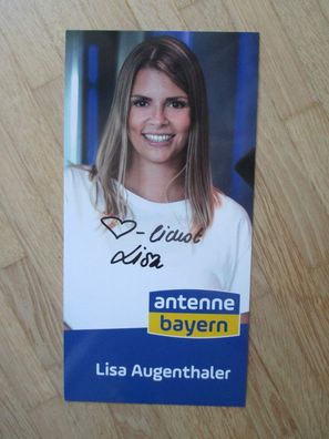 Antenne Bayern Moderatorin Lisa Augenthaler - handsigniertes Autogramm!!!