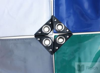 Abdeckplane Lkw Plane PVC Folie 2,50m x 10m ca.600g//m² Anthrazit Neu 2,90€ qm