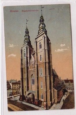 59434 Ak Breslau in Schlesien Magdalenenkirche 1925