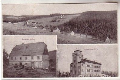 58934 Mehrbild Ak Tellerhäuser höchstes sächsisches Dorf 1908
