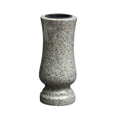 Grabvase Granit Grab-vase Friedhofsvase Vase Grabschmuck aus Granit kuru grey