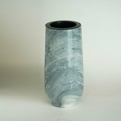Grabvase Marmor Vase Carrara Friedhofvase Blumenvase * poliert*