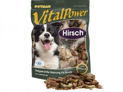 Petman Vital Power Hirsch Hundefutter 1000 g (Inhalt Paket: 14 Stück)