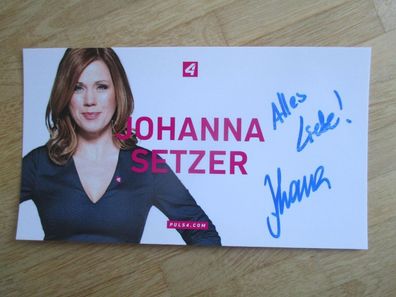 Puls4 Fernsehmoderatorin Johanna Setzer - handsigniertes Autogramm!!!!