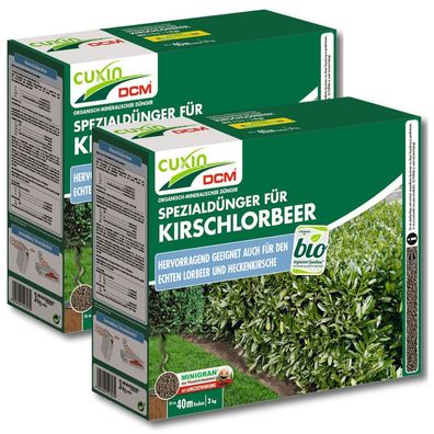 Cuxin Kirschlorbeerdünger 6 kg Heckendünger Heckenkirschdünger Lorbeerdünger
