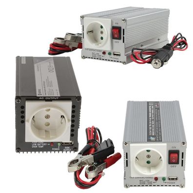Wechselrichter 300W Spannungswandler 12V, 24V, Stromwandler, USB-Anschluss