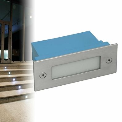 LED-Einbauleuchte Treppenleuchte universalweiss Wandeinbau Treppenlampe Rechteck