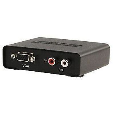 VGA AUF HDMI Konverter PC TV LCD-Fernseher HDMI-Buchse Cinch-Eingang