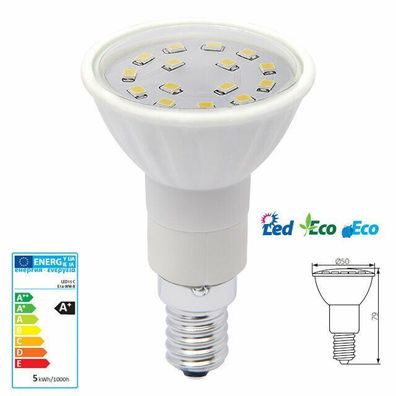 Lanlux 5W LED Lampe Strahler Spot leuchtmittel Sockel E14 warmweiss ca. 3000K