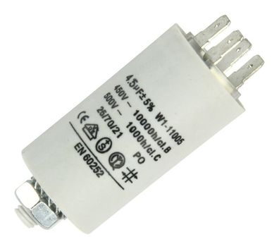 Betriebskondensator, Anlaufkondensator, Motorkondensator, 4,5µF; 4,5 uF, 450V/500V