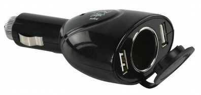 Doppel USB-KFZ-Lader, 12V Anschluss, MP3, MP4 Geräte, Handy, Stecker , Adapter
