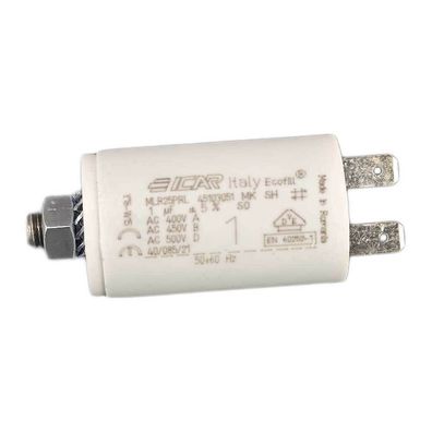 1 uF Motorkondensator Betriebskondensator 1 µF Steckanschluß Kondensator, Icar