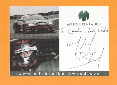 Michael Bentwood - persönlich signiertes, ca.21x15 cm großes Autogramm