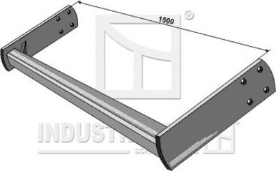 312-052-HI Rahmen 80 X 80 für Ø400 / Ø480 Rohrpackerwalze Einbaumaß 1500 mm