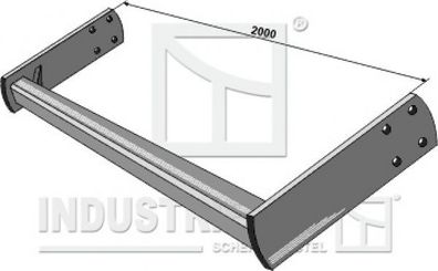 312-054-HI Rahmen 80 X 80 für Ø400 / Ø480 Rohrpackerwalze Einbaumaß 2000 mm