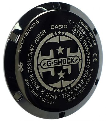 Casio Casio G-Shock | Uhrendeckel Edelstahl schwarz GMW-B5000TFG-9ER