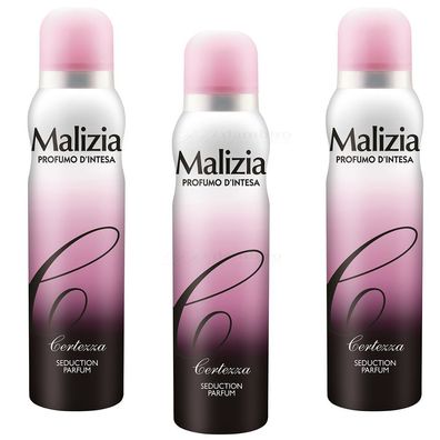 Malizia DONNA Body Spray deo Certezza 3x 150ml