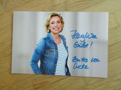 NDR Moderatorin Britta von Lucke - handsigniertes Autogramm!!!