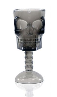 Halloween Totenkopf-Kelch Schädel Tag der Toten Glas mit Stil Kelch Skull