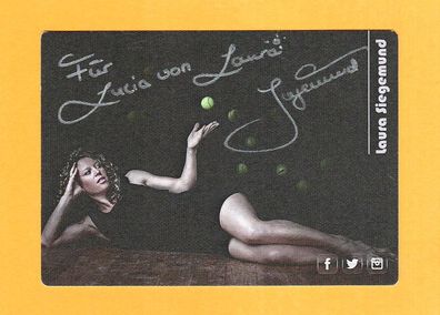 Laura Siegemund (deutsche Tennisspielerin) - persönlich signiert
