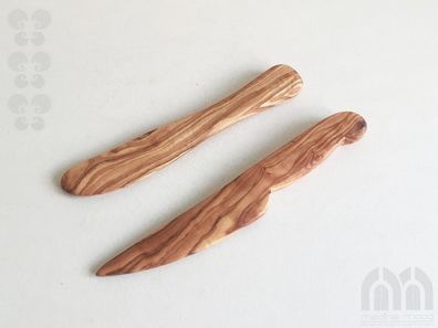 Buttermesser/ Streichmesser, wählbar, Holzmesser, aus Olivenholz in Handarbeit