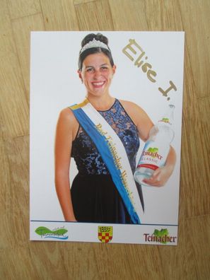 16. Bad Teinacher Wasserkönigin Elise Theurer - handsigniertes Autogramm!!!