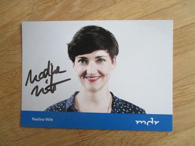 MDR Moderatorin Nadine Witt - handsigniertes Autogramm!!!