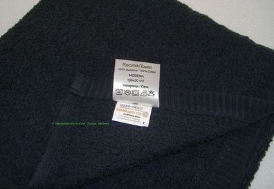 Handtuch 50 x 100 in 500g/ qm Qualität Farbe schwarz navy oder grau Geschenkidee