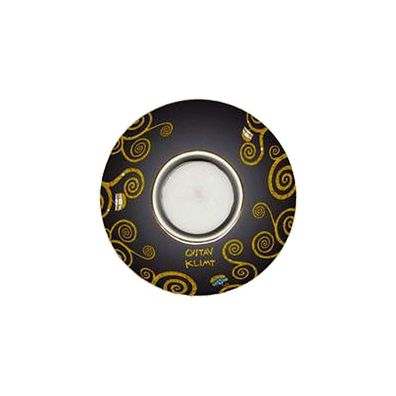 Goebel Die Musik Gustav Klimt Teelicht Teelichthalter Kerzenhalter Deko Glas